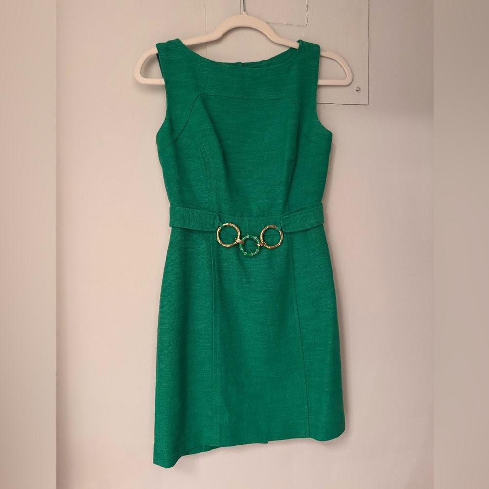 Milly of New York Green Pencil Sheath Mini Dress